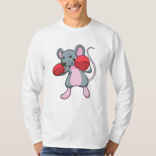 T-shirt Rat à la boxe avec gants de boxe