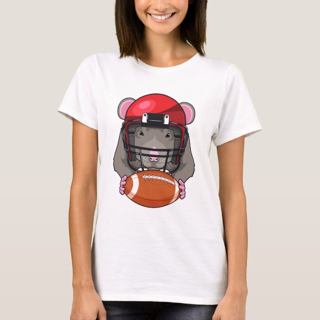 T-shirt Rat au football (Devant)
