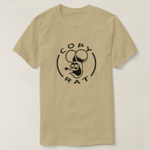 T-shirt Rat avec le rat de copie des textes
