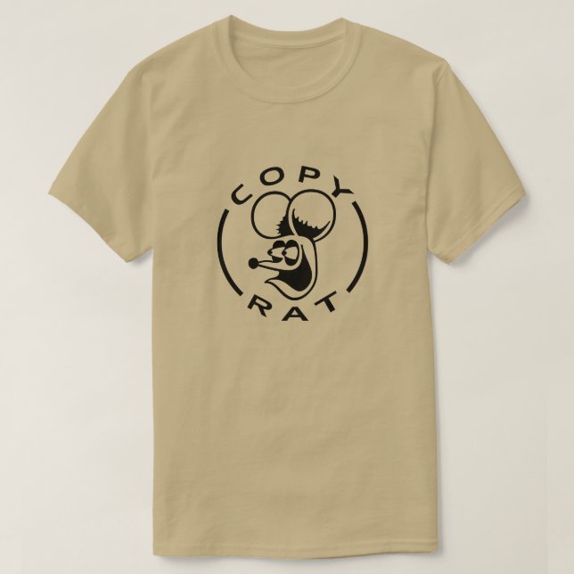 T-shirt Rat avec texte Copier Rat (Design devant)