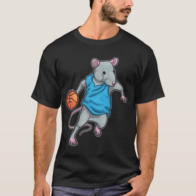 T-shirt Rat Basketball player Basketball (Devant)