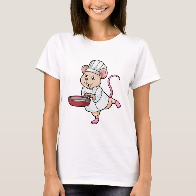 T-shirt Rat comme Cuire avec Pan & Cuisine casquette (Devant)