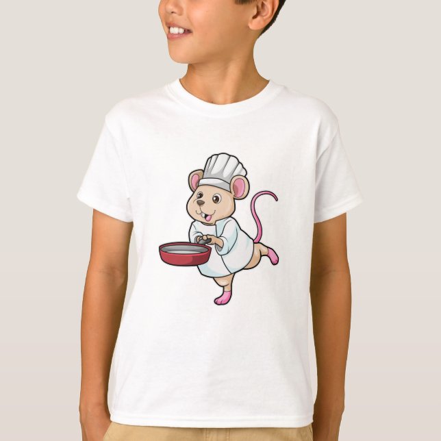 T-shirt Rat comme Cuire avec Pan & Cuisine casquette (Devant)