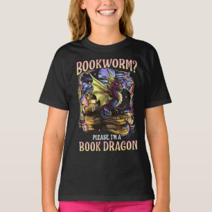 T-shirt Rat de bibliothèque je veuillez être un dragon d