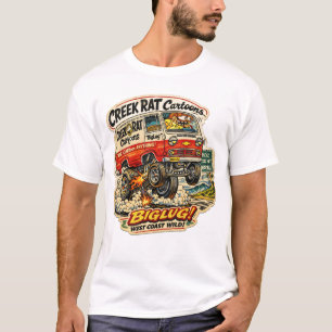 T-shirt Rat de Creek CreekRat Co. Logo de dessin animé