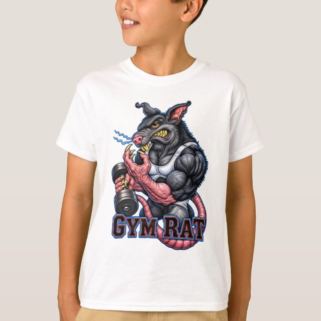 T-SHIRT RAT DE GYM (Devant)