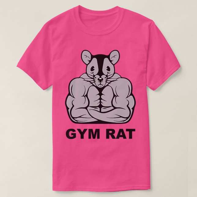 T-shirt rat de gym (Design devant)