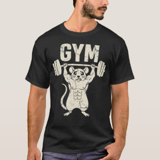 T-shirt Rat de gym drôle instructeur de fitness poids
