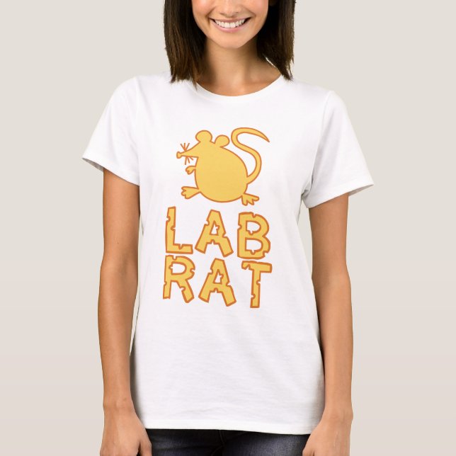 T-shirt Rat de laboratoire de fromage (Devant)