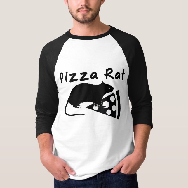 T-shirt Rat de pizza (Devant)