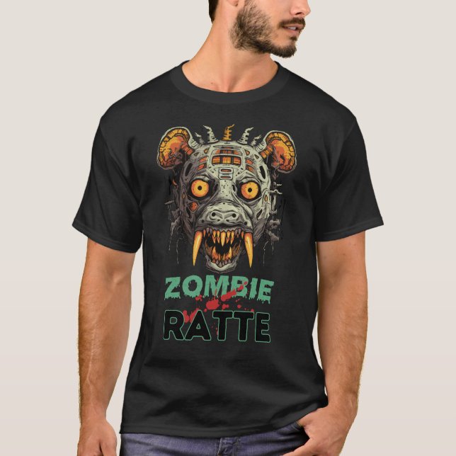 T-shirt Rat de zombie (Devant)