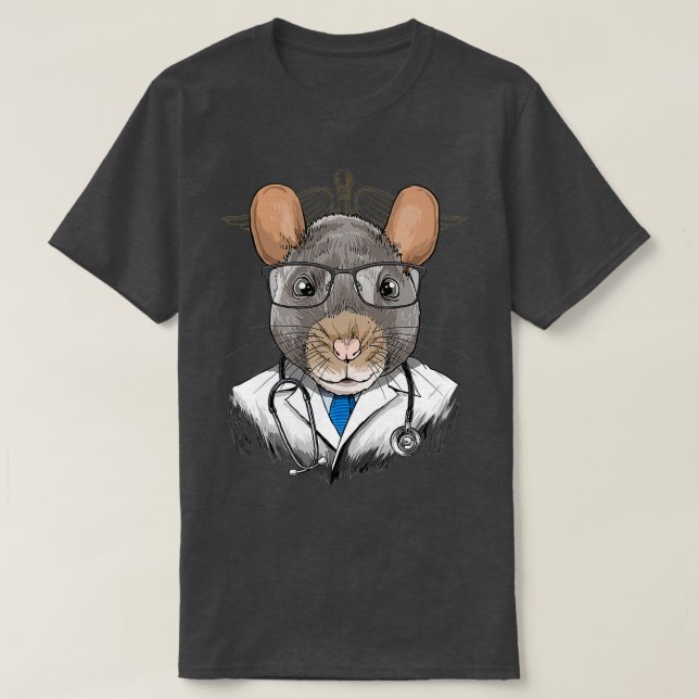 T-shirt Rat Doctor Vet Veterinarian Animal Lover 1 (Design devant)