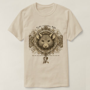 T-Shirt "Rat du zodiaque chinois"