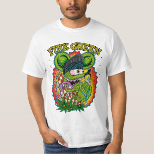 T-shirt Rat fink vert