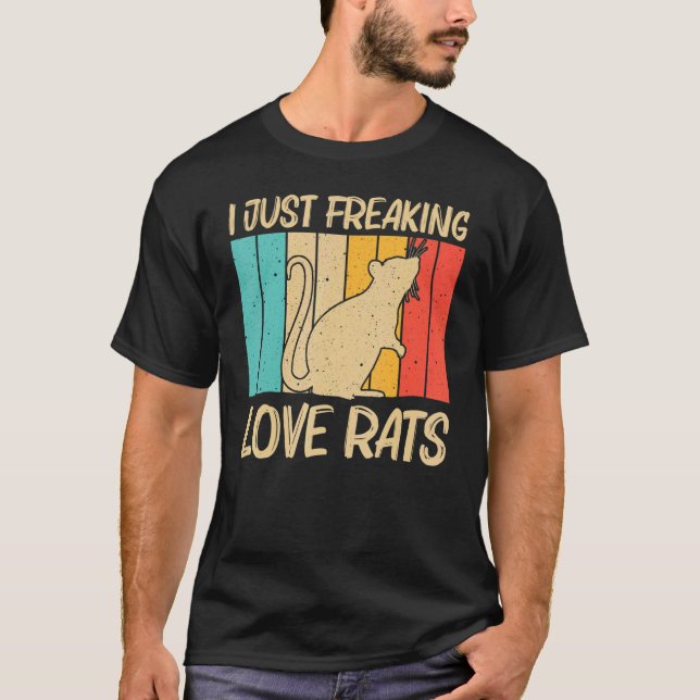 T-shirt Rat Migné Pour Hommes Femmes Souris Rat River Rat  (Devant)