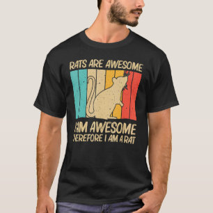T-shirt Rat Migné Pour Hommes Femmes Souris Rat River Rat