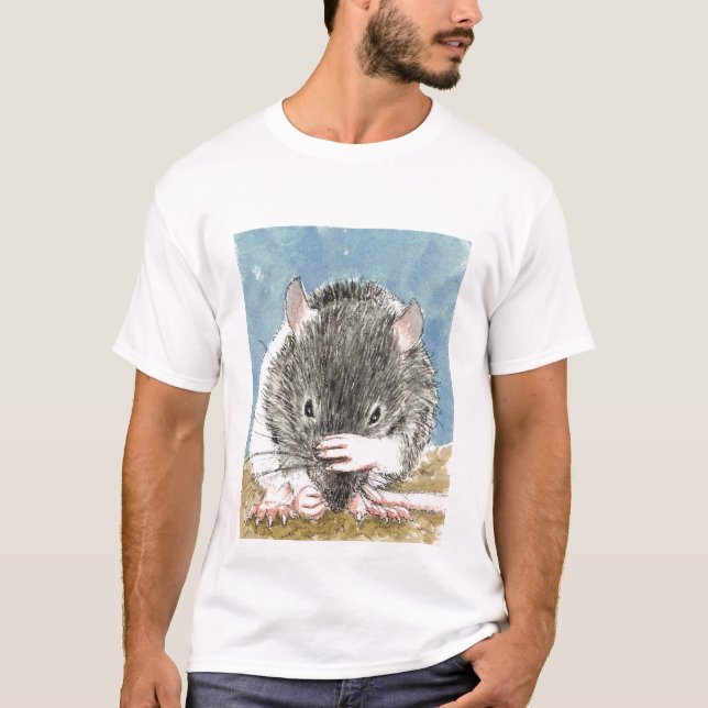 T-shirt Rat mignon de bébé (Devant)