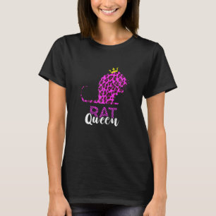 T-shirt Rat Reine Couronne léopard Souris Rat Lover Rat Ra
