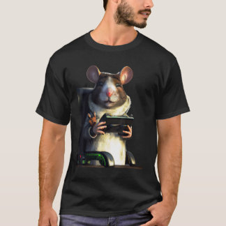 T-shirt Rat souris artwork avec contrôleur de jeu