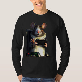 T-shirt Rat souris artwork avec contrôleur de jeu