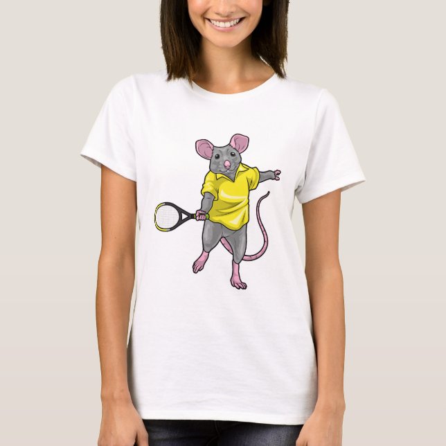 T-shirt Rat Tennis Racket (Devant)