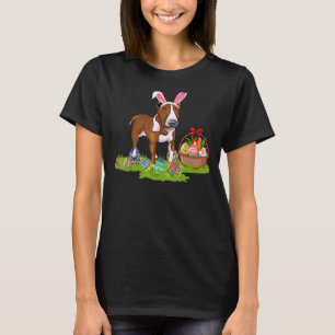 T-shirt Rat Terrier Chien de Pâques Chasse aux oeufs Bunny