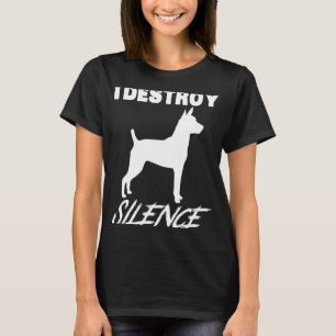 T-shirt Rat Terrier Gif Je Détruis Le Silence