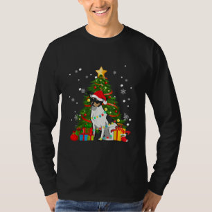 T-shirt Rat Terrier Père Noël sapin de Noël Light Pyjama C