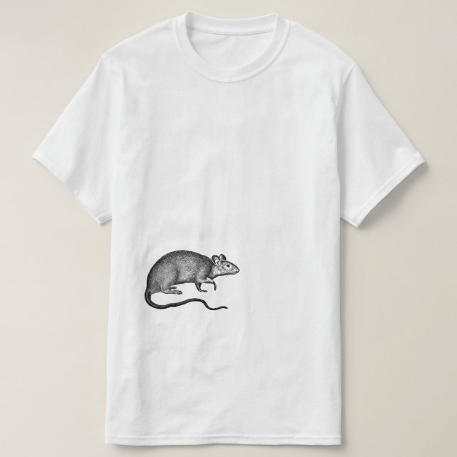 T-shirt Rat vintage (Design devant)