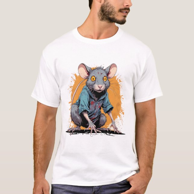 T-shirt rat zombie (Devant)