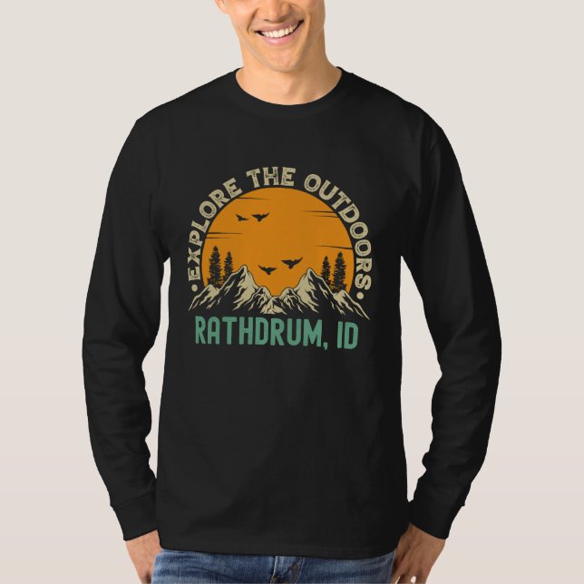 T-shirt Rathdrum Idaho  Explorer le plein air (Devant)