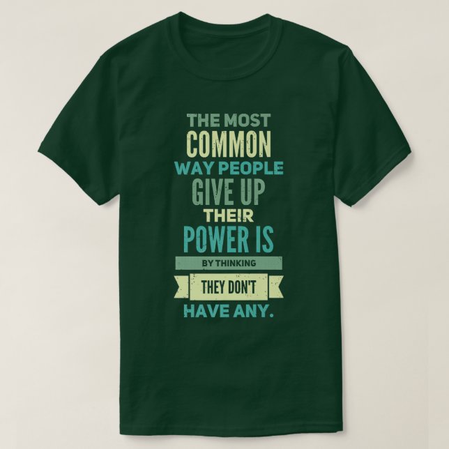 T-shirt Ratio d'autonomisation de la population Motivation (Design devant)