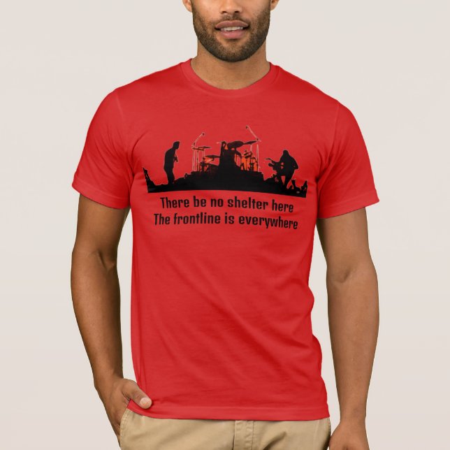 T-shirt RATM - Pas d'abri (Devant)