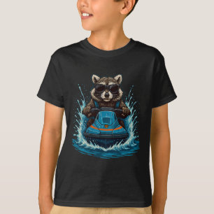 T-shirt Raton Cool Avec Lunettes De Soleil Cavalier De Mot