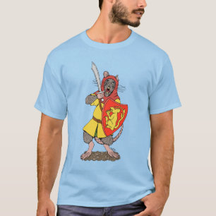 T-shirt Raton guerrier avec fauchon