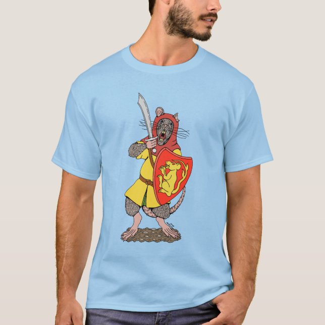 T-shirt Raton guerrier avec fauchon (Devant)