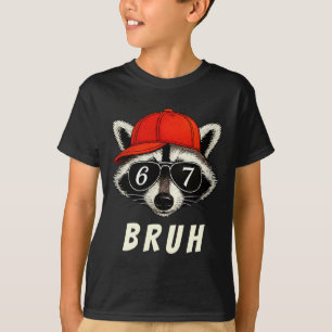 T-shirt Raton laveur 67 Bruh Six Sept Mème Raton laveur Ch