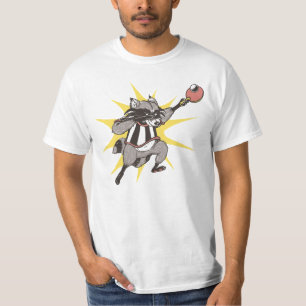 T-shirt Raton laveur amusant jouer ping pong raccoon amour