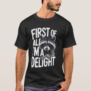 T-shirt Raton laveur Avant tout, je suis un délice