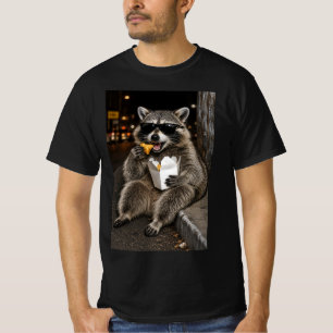 T-shirt Raton laveur cool Rangoon de crabe Nuit Trottoir