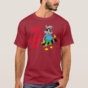 T-shirt Raton laveur de bande dessinée