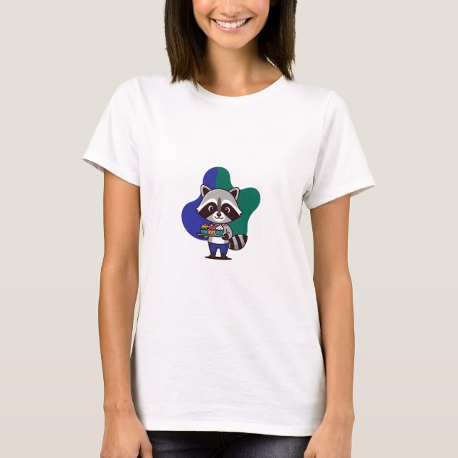 T-shirt Raton laveur de douceurs (Devant)
