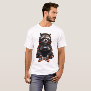 T-shirt Raton laveur de gym en mode bête – Animal de fitne