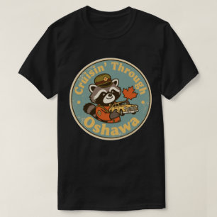T-shirt Raton laveur de Motor City d'Oshawa en Ontario de