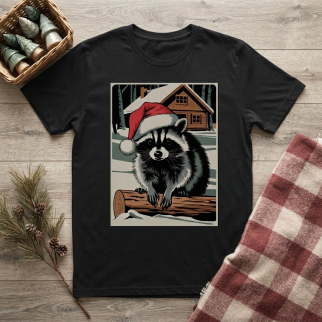 T-shirt Raton laveur de Noël (Créateur téléchargé)