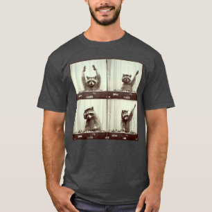 T-shirt Raton laveur DJ qui égratigne du vinyle dans le st