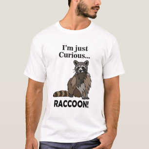 T-shirt Raton laveur drôle curieux