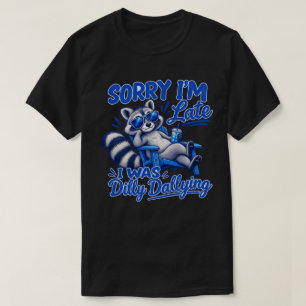 T-shirt Raton laveur drôle et cool qui traînasse avec humo
