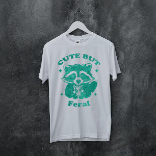 T-shirt Raton laveur drôle mais féroce mignon aquarelle