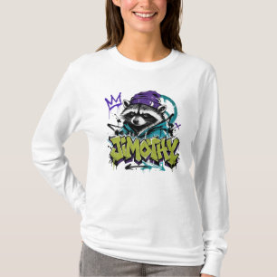 T-shirt Raton laveur graffiti art urbain style punk